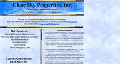 Desktop Screenshot of clearskypropertiesinc.com